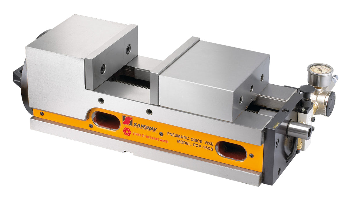 BERNARDO Schraubstöcke – Modell Pneumatik-Schraubstock PQV 100 V