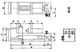 BERNARDO Schraubstöcke – Modell Pneumatik-Schraubstock PQV 100 V