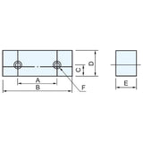 BERNARDO Backe für PHV / CHV – Modell Glatte Spannbacke PJ 100 - 2 Stk.