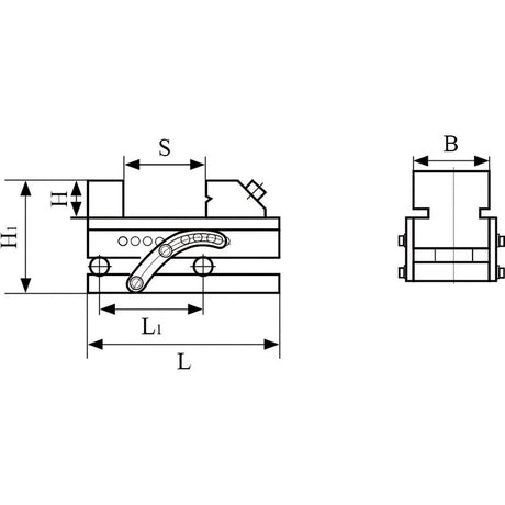 BERNARDO Schraubstöcke – Modell Präzisions-Sinusspanner QKJ 50