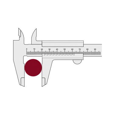 Kraftwerk Schieblehre 150 mm/6", 0.05 mm x 1/128"