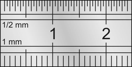 Kraftwerk Stahl-Massstab 300 mm