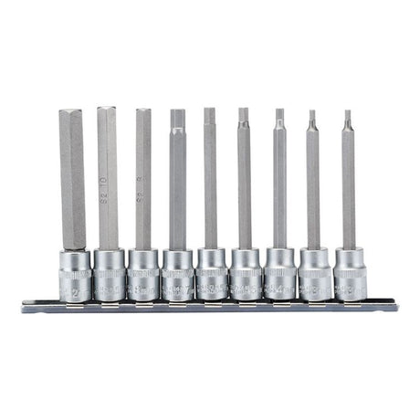 Deltach 3/8" Stecknuss Leiste lang, 9 Stück 501326