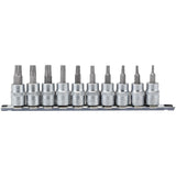 Draper Tools 3/8" Steckschlüsselschiene torx plus, 10 Stück D16339