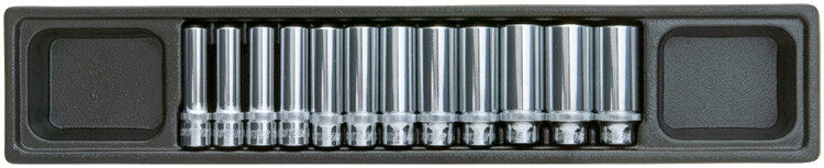 3/8" Steckschlüsselsatz lang, 12-teilig, S-Modul