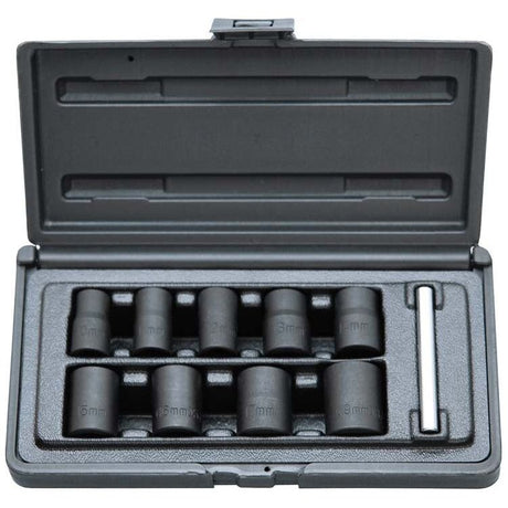 Steiner Airtools 3/8" Spiralsteckschlüssel-Satz, 9tlg, int. SK6902CM