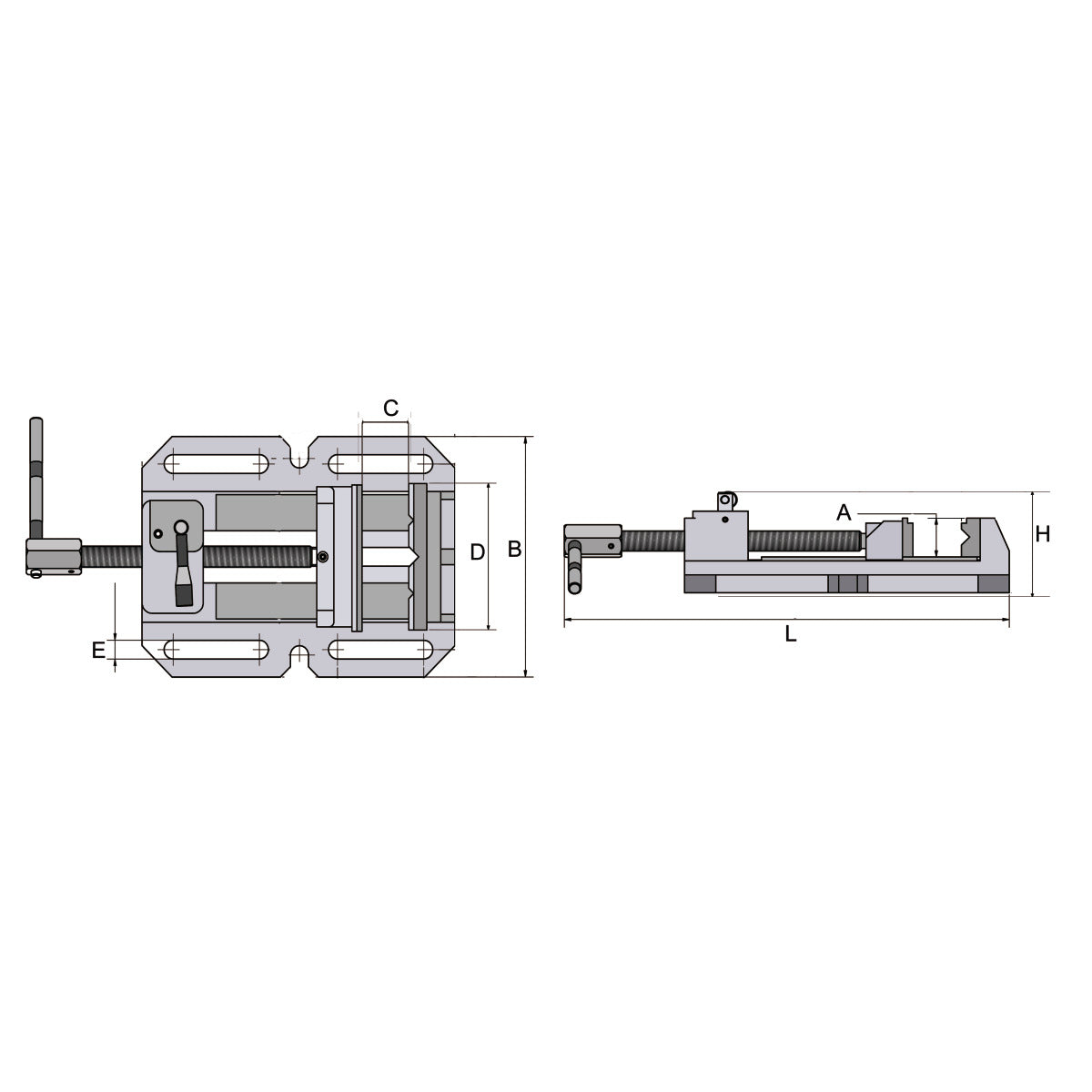 Optimum Maschinenschraubstock BSI-Q 200 - Art. 3000240