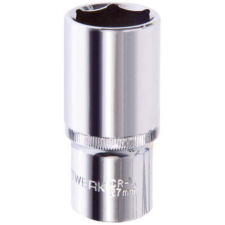 Kraftwerk PRO LINE 1/2" Steckschlüsseleinsatz Aussen Sechskant, lang, 27 mm