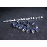 KING TONY Profi-Werkzeuge - 3/8" Steckschlüssel-Set, metrisch, Steckleiste - 13 tlg. 3013MR