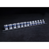KING TONY Profi-Werkzeuge - 3/8" Steckschlüssel-Set, metrisch, Steckleiste - 13 tlg. 3013MR