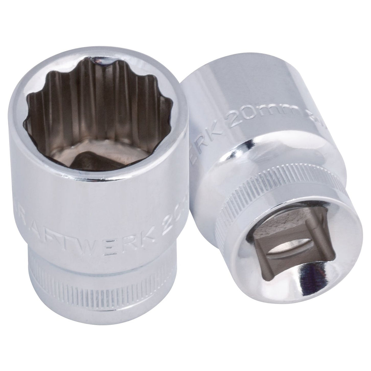 KRAFTWERK 38 mm 20 PRO LINE 1/2" Steckschlüsseleinsatz Aussen Doppel-Sechskant, 12-kant, lang, - KW-302.202.212
