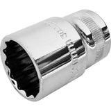 Kraftwerk PRO LINE 1/2" Steckschlüsseleinsatz Aussen Doppel-Sechskant, 12-kant, 38 mm lang, 21 mm