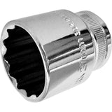 Kraftwerk PRO LINE 1/2" Steckschlüsseleinsatz Aussen Doppel-Sechskant, 12-kant, 40 mm lang, 27 mm