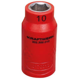 Kraftwerk 3/8" VDE Elektriker Steckschlüsseleinsatz Aussen Sechskant 10 mm