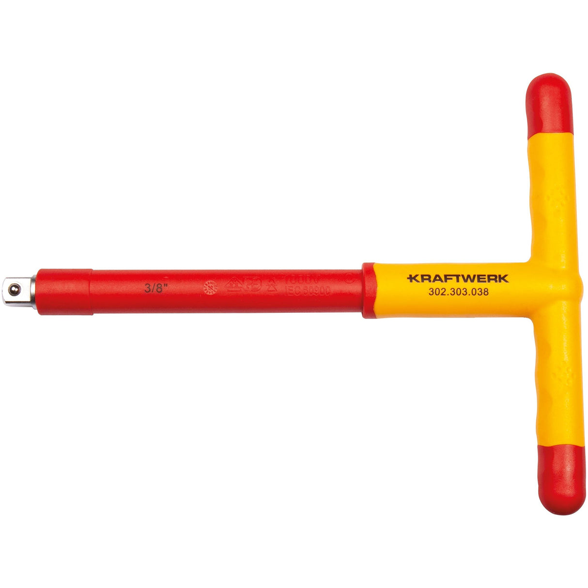 Kraftwerk 3/8" VDE Elektriker T-Griff 200 mm