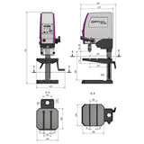 OPTIMUM Tischbohrmaschine OPTIdrill DX 17E SM-3020168