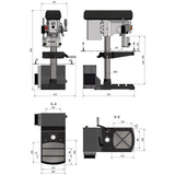 Optimum Tischbohrmaschine OPTIdrill DH 18V Set - SM-3020220SET