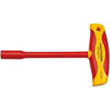 Kraftwerk VDE Elektriker Steckschlüssel mit T-Griff Aussen Sechskant 7 mm