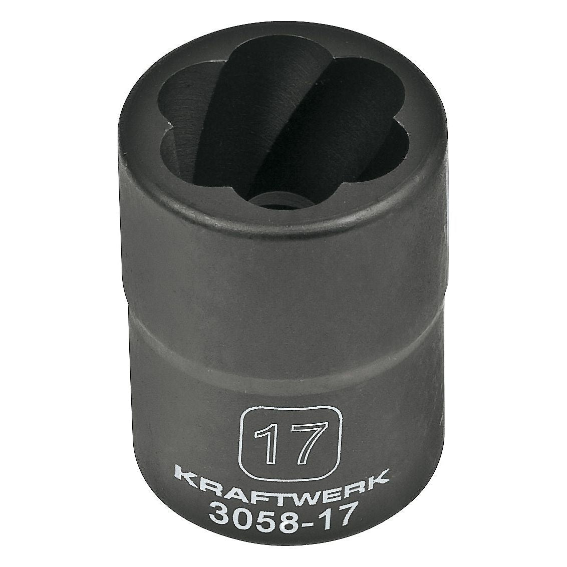 Kraftwerk PRO LINE 1/2" Spiralnutenausdreher, Ausdreh-Steckschlüsseleinsatz 17 mm