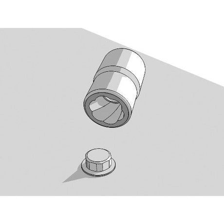 Kraftwerk PRO LINE 1/2" Spiralnutenausdreher, Ausdreh-Steckschlüsseleinsatz 17 mm