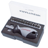 Kraftwerk BASIC LINE 1/4" Magnetischer Schraubendreher mit Bit-Aufsätzen
