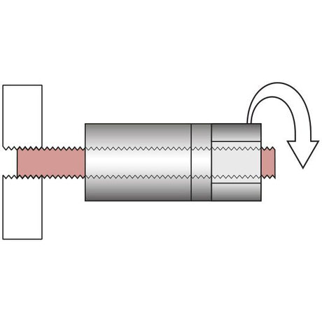 Kraftwerk 1/2" Bolzenausdreher-Satz, 4-tlg