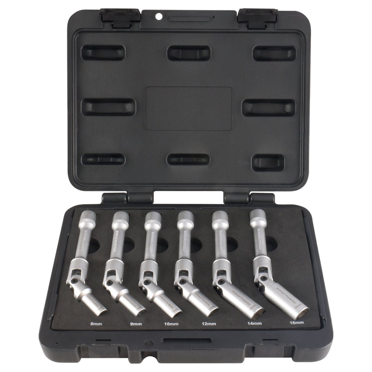 Kraftwerk 3/8" Glühkerzen-Schlüssel-Satz, lange Ausführung, 8 - 16 mm, 6-tlg