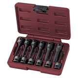 Kraftwerk PRO LINE 1/2" TORX-Schlag-Steckschlüssel-Satz, lange Ausführung, 12-tlg