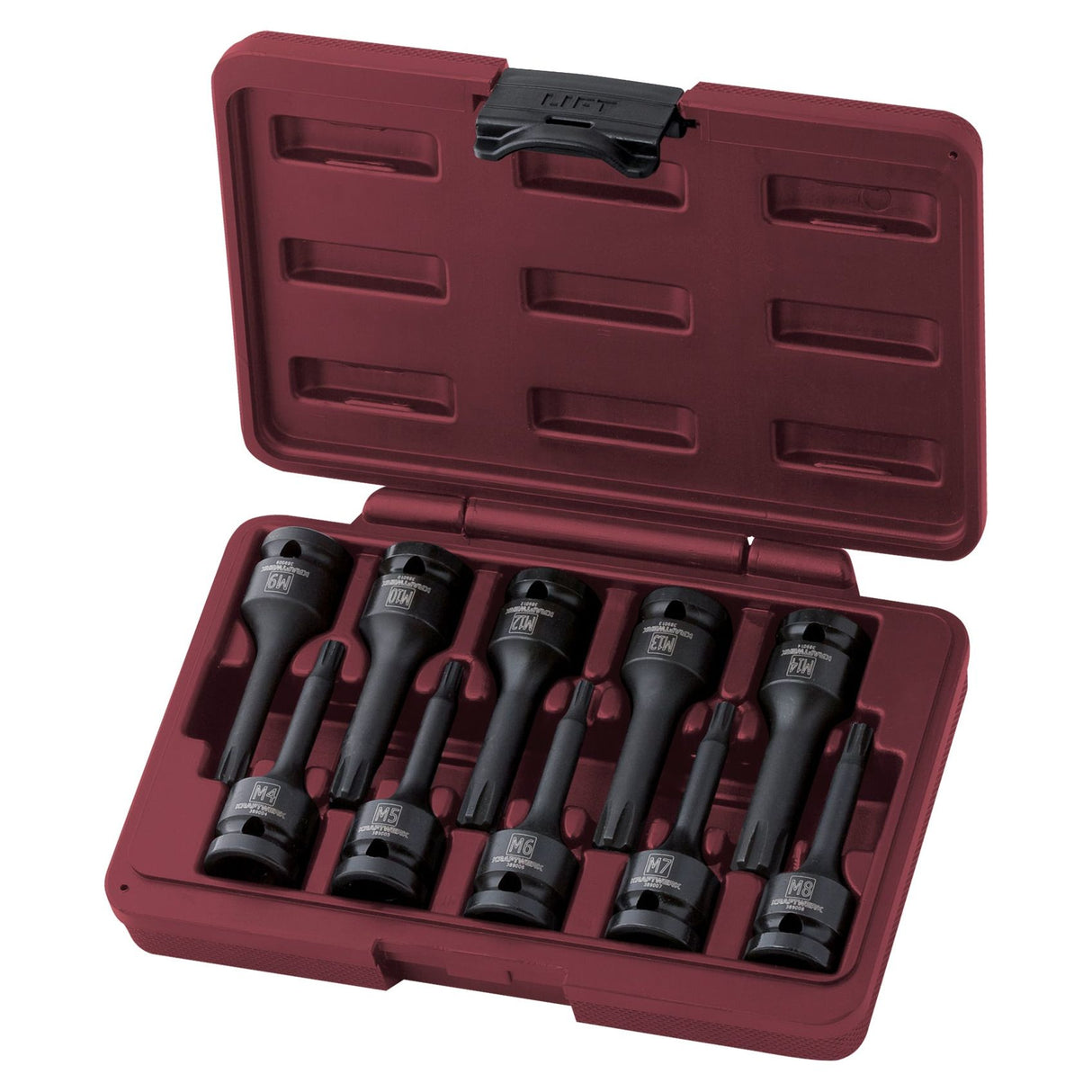 Kraftwerk 1/2" RIBE-Schlag-Steckschlüssel-Satz, lange Ausführung, 10-tlg