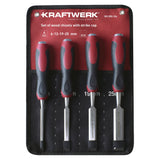 Kraftwerk PRO LINE Stechbeitel mit Schlagkappe Set, 6 - 25 mm, 4-tlg