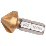 Kraftwerk PRO LINE 1/4" HSS Kegelsenker-Bit, 12,4 mm x 90°