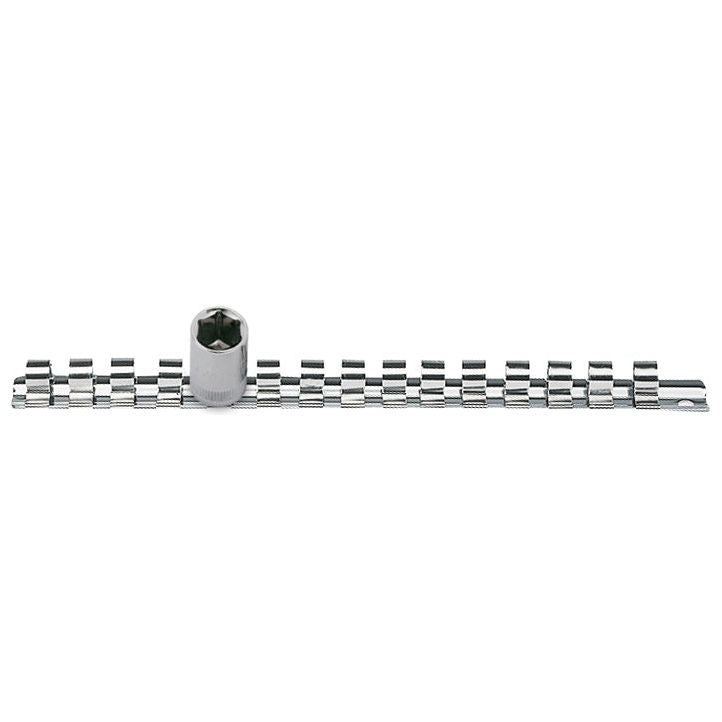 KRAFTWERK 250mm 1/4" Steckschlüssel-Schiene mit 16 Clips - KW-3097