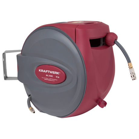 Kraftwerk Automatik-Druckluft-Schlauchaufroller 15+1 m