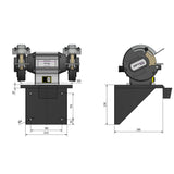 Optimum Wandhalterung für OPTIgrind QSM 150 bis SM 250 - Art. 3107050