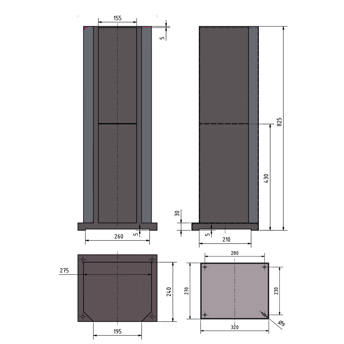 Optimum Maschinenunterbau GU 3 - SM-3107118