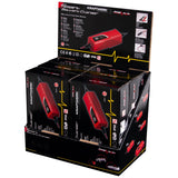 Kraftwerk Batterie-Ladegerät 12 V, Verkaufsdisplay mit 6 Stk