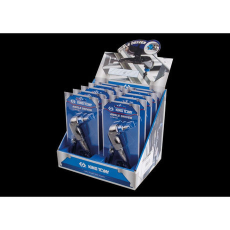 KING TONY Profi-Werkzeuge - Verkaufsdisplay Adapter 90° Winkelschrauberset - 10 tlg. 759140S