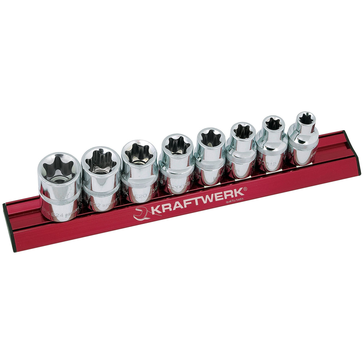 Kraftwerk PRO LINE MAGALU Steckschlüsseleinsatz Aussen TX, TORX, Set, E10 - E24, 8-tlg