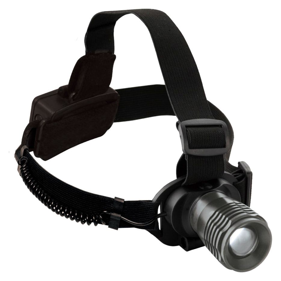 Kraftwerk LED Aluminium Hochleistungs-Stirnlampe mit Zoom