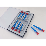 KING TONY Profi-Werkzeuge - Schlitz- und PHILLIPS®-Präzisions-Schraubendreher-Set - 8 tlg. 32118MR