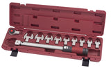 Kraftwerk PRO LINE 1/2" Drehmomentschlüssel mit Einsteck-Maulschlüssel Set, 40 - 200 Nm, 72 Zahn, 11-tlg.