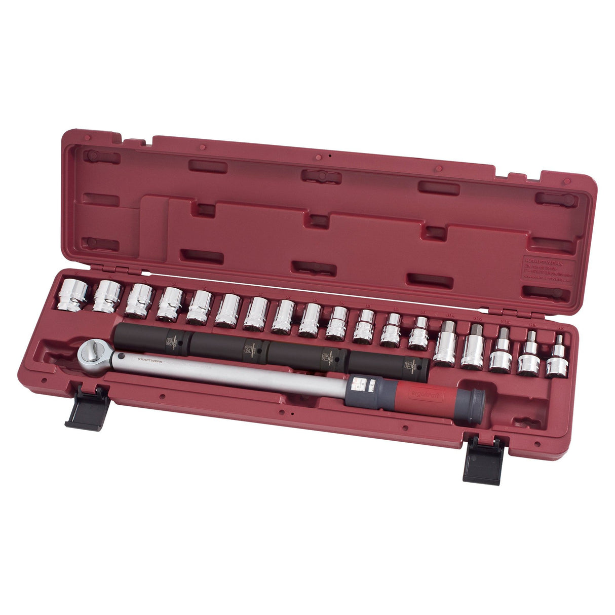 Kraftwerk PRO LINE 1/2" Drehmomentschlüssel Satz, 40 - 200 Nm, 23-tlg