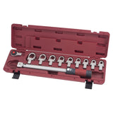 Kraftwerk PRO LINE 1/2" Drehmomentschlüssel mit Einsteck-Ringschlüssel Set, 40 - 200 Nm, 72 Zahn, 11-tlg