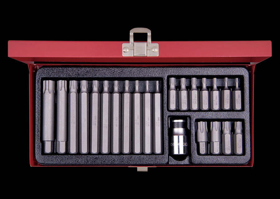 KING TONY Profi-Werkzeuge - TORX® und Schraubendreher Bit-Set - 23 tlg. 1023EQ