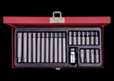 KING TONY Profi-Werkzeuge - TORX® und Schraubendreher Bit-Set - 23 tlg. 1023EQ