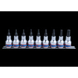KING TONY Profi-Werkzeuge - 1/2" TORX® Steckschlüssel-Set - 9 tlg. 4109PR10