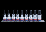 KING TONY Profi-Werkzeuge - 1/2" 6-Kant Steckschlüssel-Set - 9 tlg. 4110PR10