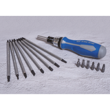 KING TONY Profi-Werkzeuge - Schraubendreher-Set mit umkehrbaren Klingen - 16 tlg. P32526MRN