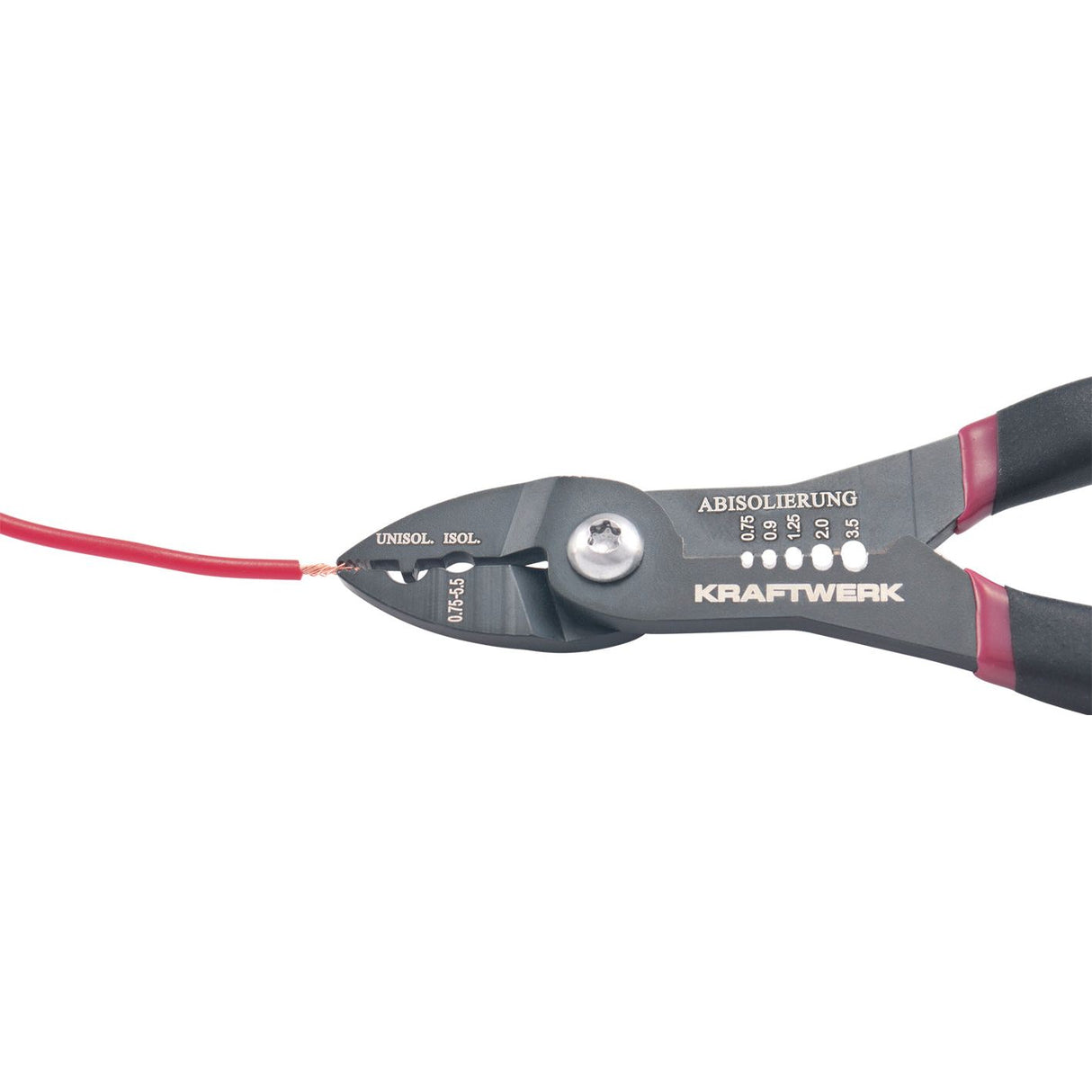 Kraftwerk Mini-Kombi-Abisolier- und Kabelschuhzange