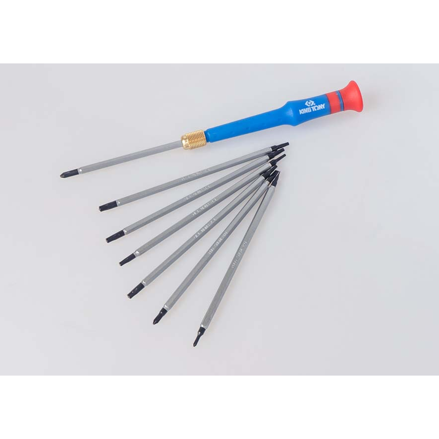 KING TONY Profi-Werkzeuge - Miniatur-Doppel-Schraubendreher - 8  tlg. 32607MR